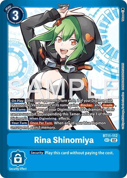 Rina Shinomiya (BT11-112 SEC) [Limited Card Pack -Final Crest-] (LM-08)