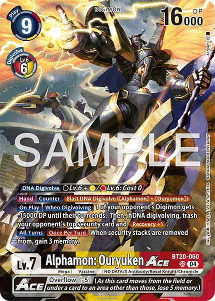 Alphamon: Ouryuken ACE (BT20-060 SR) [Limited Card Pack -Final Crest-] (LM-08)
