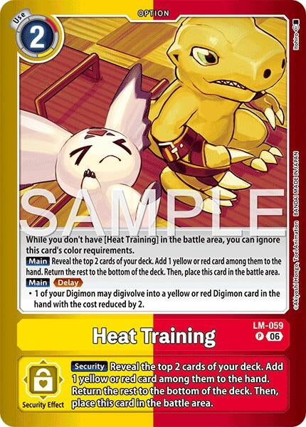 Heat Training (LM-059 P) [Limited Card Pack -Final Crest-] (LM-08)