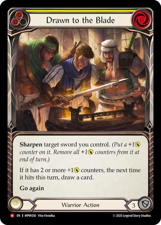 Image for Drawn to the Blade (MPW030) [Mastery Pack Warrior] (MPW) - Flesh and Blood TCG