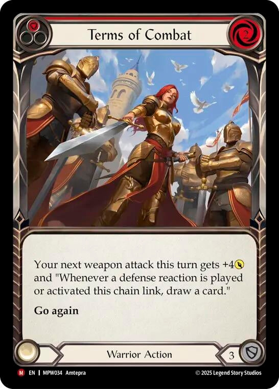 Image for Terms of Combat (MPW034) [Mastery Pack Warrior] (MPW) - Flesh and Blood TCG