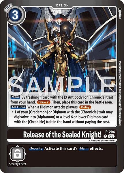 Release of the Sealed Knight! (P-204 P) [Limited Card Pack -Final Crest-] (LM-08)