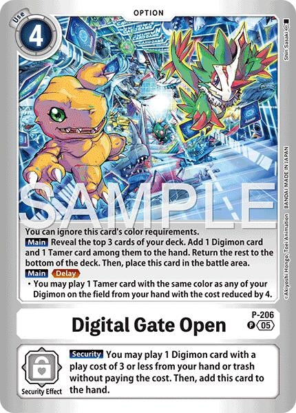Digital Gate Open (P-206 P) [Limited Card Pack -Final Crest-] (LM-08)