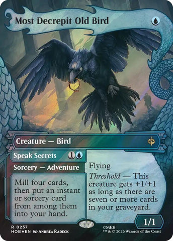 Image for Most Decrepit Old Bird (Showcase) (Surge Foil) (257) [The Hobbit] (HOB) - Magic: The Gathering
