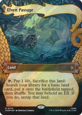 Image for Elven Passage (Showcase) (Surge Foil) (274) [The Hobbit] (HOB) - Magic: The Gathering