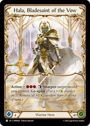Image for Hala, Bladesaint of the Vow (MPW003) [Mastery Pack Warrior] (MPW) - Flesh and Blood TCG