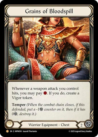 Image for Grains of Bloodspill (MPW010) [Mastery Pack Warrior] (MPW) - Flesh and Blood TCG