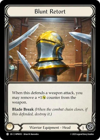 Image for Blunt Retort (MPW013) [Mastery Pack Warrior] (MPW) - Flesh and Blood TCG