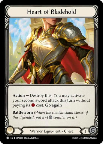 Image for Heart of Bladehold (MPW018) [Mastery Pack Warrior] (MPW) - Flesh and Blood TCG