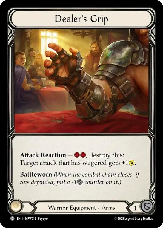 Image for Dealer's Grip (MPW019) [Mastery Pack Warrior] (MPW) - Flesh and Blood TCG