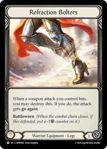 Image for Refraction Bolters (MPW020) [Mastery Pack Warrior] (MPW) - Flesh and Blood TCG