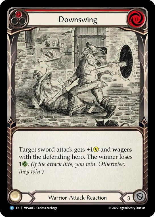 Image for Downswing (Red) (MPW043) [Mastery Pack Warrior] (MPW) - Flesh and Blood TCG