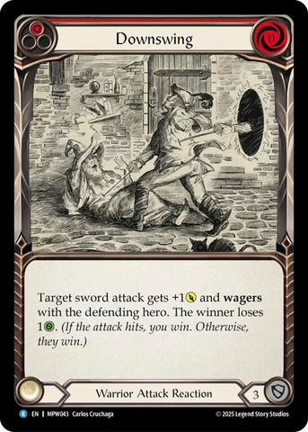 Image for Downswing (Red) (MPW043) [Mastery Pack Warrior] (MPW) - Flesh and Blood TCG