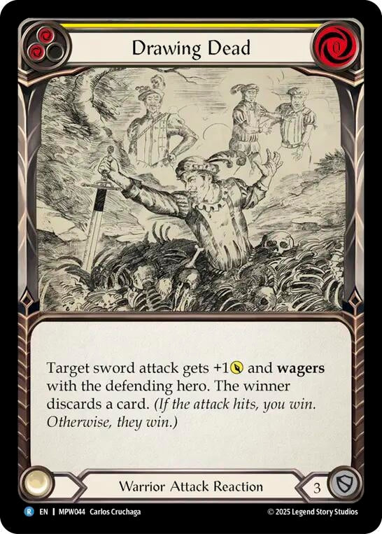 Image for Drawing Dead (Yellow) (MPW044) [Mastery Pack Warrior] (MPW) - Flesh and Blood TCG