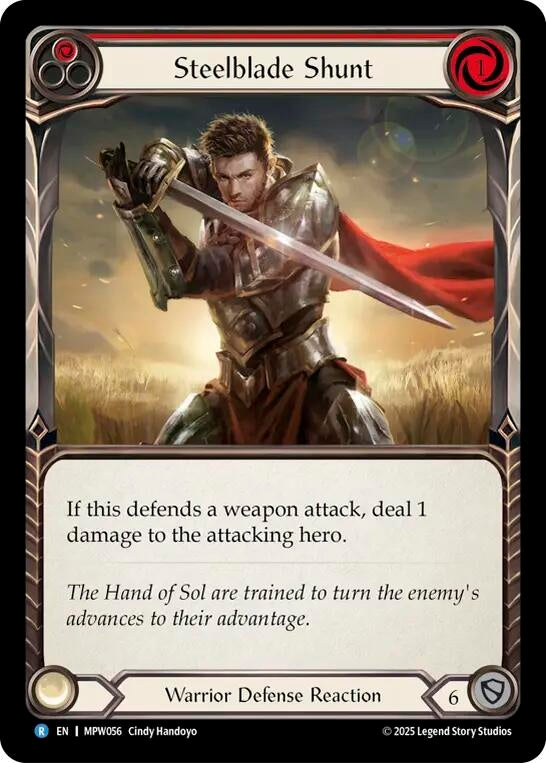 Image for Steelblade Shunt (Red) (MPW056) [Mastery Pack Warrior] (MPW) - Flesh and Blood TCG