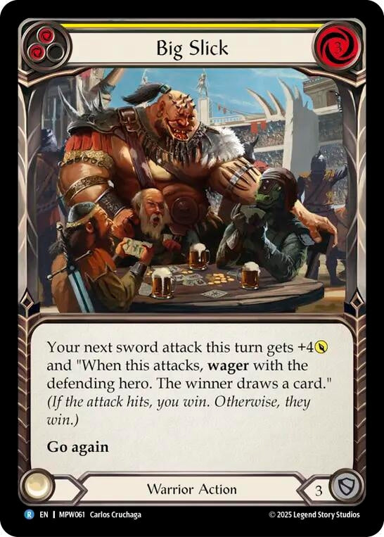 Image for Big Slick (Yellow) (MPW061) [Mastery Pack Warrior] (MPW) - Flesh and Blood TCG