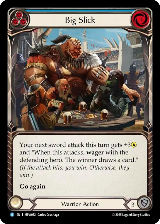 Image for Big Slick (Blue) (MPW062) [Mastery Pack Warrior] (MPW) - Flesh and Blood TCG