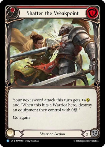 Image for Shatter the Weakpoint (Red) (MPW068) [Mastery Pack Warrior] (MPW) - Flesh and Blood TCG