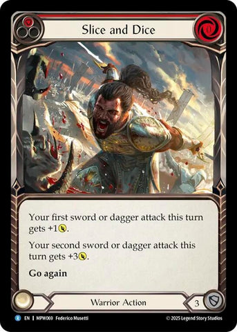 Image for Slice and Dice (Red) (MPW069) [Mastery Pack Warrior] (MPW) - Flesh and Blood TCG