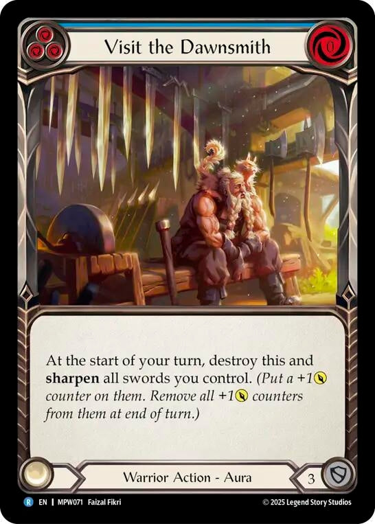 Image for Visit the Dawnsmith (Blue) (MPW071) [Mastery Pack Warrior] (MPW) - Flesh and Blood TCG