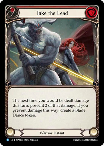 Image for Take the Lead (Red) (MPW073) [Mastery Pack Warrior] (MPW) - Flesh and Blood TCG