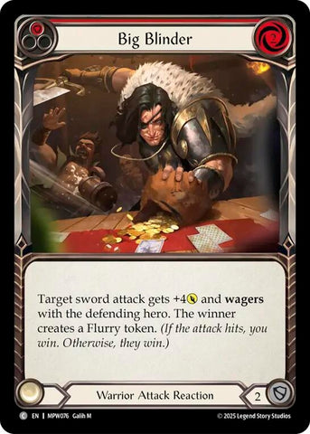 Image for Big Blinder (Red) (MPW076) [Mastery Pack Warrior] (MPW) - Flesh and Blood TCG