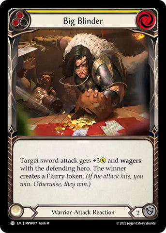Image for Big Blinder (Yellow) (MPW077) [Mastery Pack Warrior] (MPW) - Flesh and Blood TCG