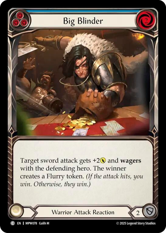 Image for Big Blinder (Blue) (MPW078) [Mastery Pack Warrior] (MPW) - Flesh and Blood TCG