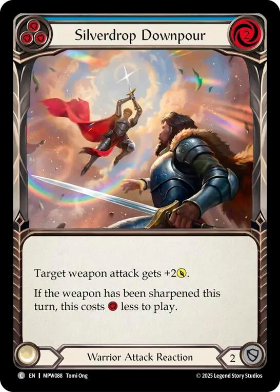 Image for Silverdrop Downpour (Blue) (MPW088) [Mastery Pack Warrior] (MPW) - Flesh and Blood TCG