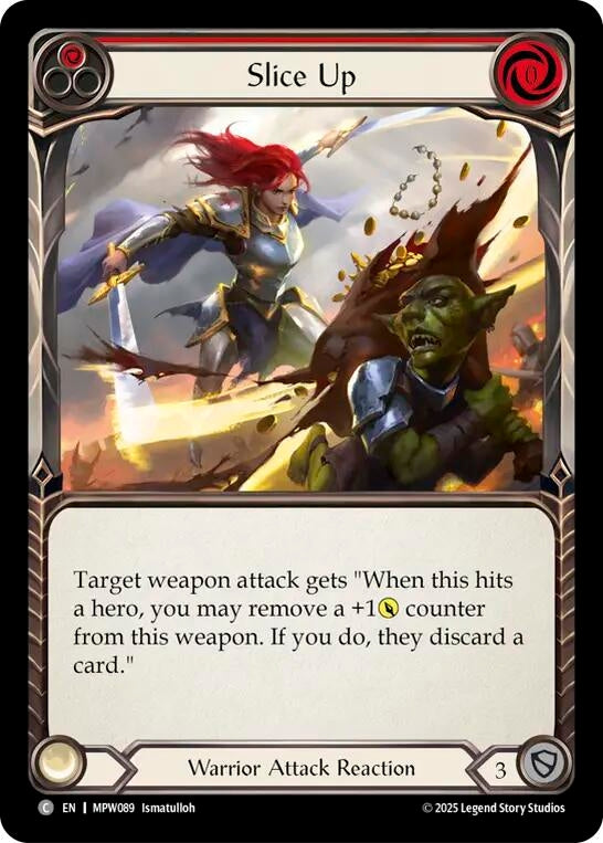 Image for Slice Up (Red) (MPW089) [Mastery Pack Warrior] (MPW) - Flesh and Blood TCG