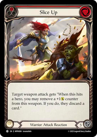 Image for Slice Up (Red) (MPW089) [Mastery Pack Warrior] (MPW) - Flesh and Blood TCG