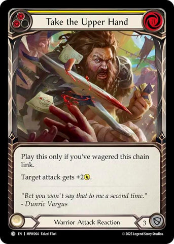 Image for Take the Upper Hand (Yellow) (MPW094) [Mastery Pack Warrior] (MPW) - Flesh and Blood TCG