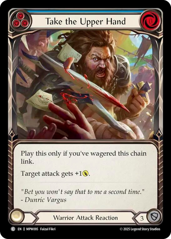 Image for Take the Upper Hand (Blue) (MPW095) [Mastery Pack Warrior] (MPW) - Flesh and Blood TCG