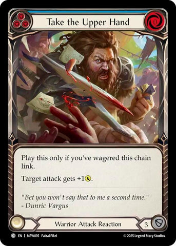 Image for Take the Upper Hand (Blue) (MPW095) [Mastery Pack Warrior] (MPW) - Flesh and Blood TCG
