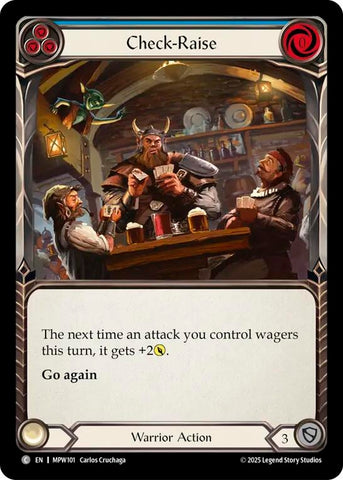 Image for Check-Raise (Blue) (MPW101) [Mastery Pack Warrior] (MPW) - Flesh and Blood TCG