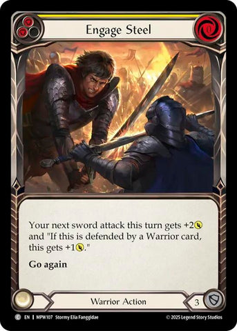 Image for Engage Steel (Yellow) (MPW107) [Mastery Pack Warrior] (MPW) - Flesh and Blood TCG