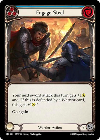 Image for Engage Steel (Blue) (MPW108) [Mastery Pack Warrior] (MPW) - Flesh and Blood TCG