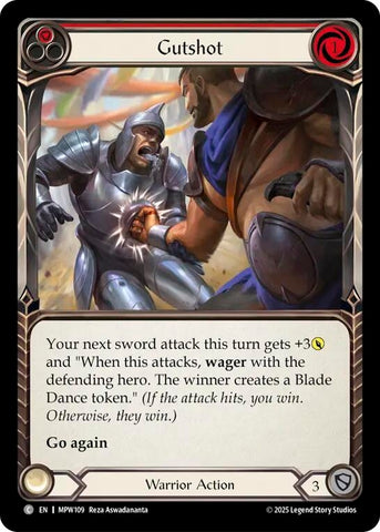 Image for Gutshot (Red) (MPW109) [Mastery Pack Warrior] (MPW) - Flesh and Blood TCG