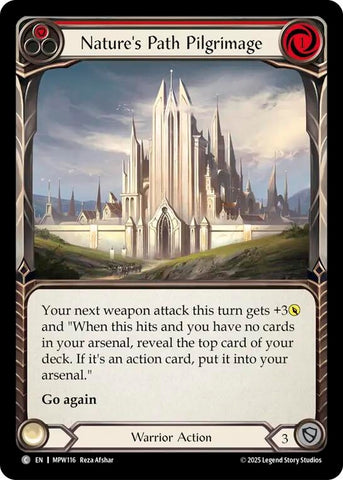 Image for Nature's Path Pilgrimage (Red) (MPW116) [Mastery Pack Warrior] (MPW) - Flesh and Blood TCG