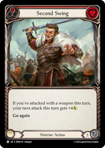 Image for Second Swing (Red) (MPW118) [Mastery Pack Warrior] (MPW) - Flesh and Blood TCG