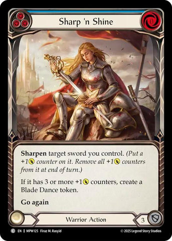 Image for Sharp 'n Shine (Blue) (MPW125) [Mastery Pack Warrior] (MPW) - Flesh and Blood TCG