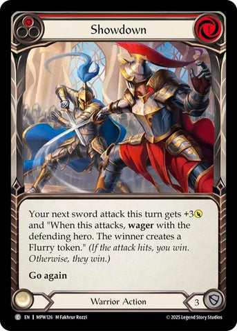 Image for Showdown (Red) (MPW126) [Mastery Pack Warrior] (MPW) - Flesh and Blood TCG
