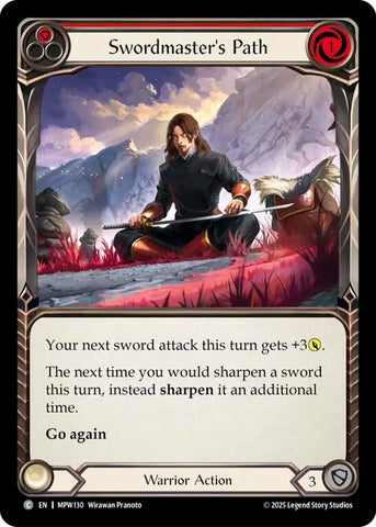 Image for Swordmaster's Path (Red) (MPW130) [Mastery Pack Warrior] (MPW) - Flesh and Blood TCG