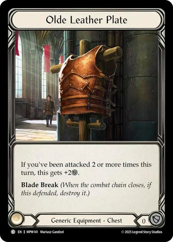 Image for Olde Leather Plate (MPW141) [Mastery Pack Warrior] (MPW) - Flesh and Blood TCG