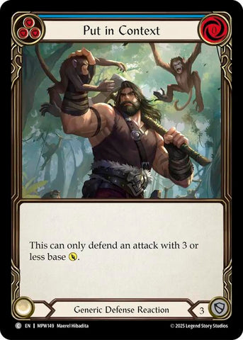 Image for Put in Context (Blue) (MPW149) [Mastery Pack Warrior] (MPW) - Flesh and Blood TCG