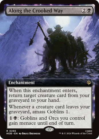 Image for Along the Crooked Way (Extended Art) (295) [The Hobbit] (HOB) - Magic: The Gathering