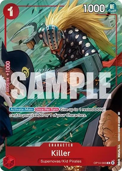 Image for Killer (One Piece Card Game Illustration Box Vol. 8) (OP14-005) [One Piece Promotion Cards] (OP-PR) - One Piece Card Game