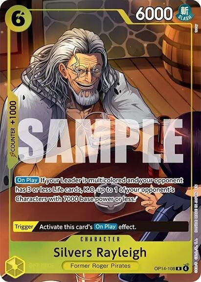 Image for Silvers Rayleigh (One Piece Card Game Illustration Box Vol. 7) (OP14-108) [One Piece Promotion Cards] (OP-PR) - One Piece Card Game