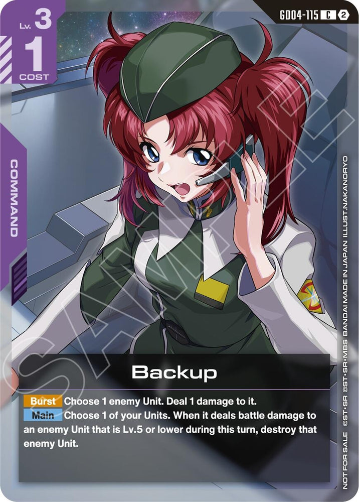 Image for Backup (Event Pack 02) (GD04-115) [Gundam Promotional Cards] (GCG-PR) - Gundam Card Game