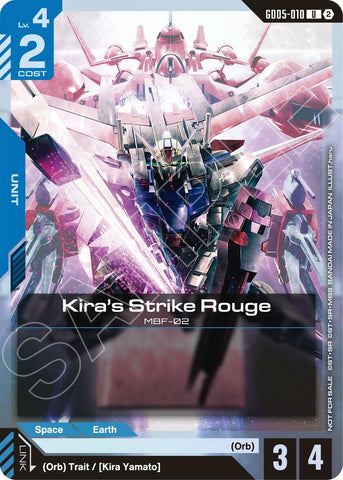 Image for Kira's Strike Rouge (Event Pack 02) (GD05-010) [Gundam Promotional Cards] (GCG-PR) - Gundam Card Game